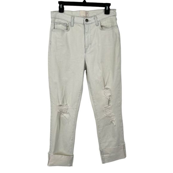 C/E by Current Elliott jeans relaxed cuffed boyfriend light blue size 28 - Picture 2 of 8